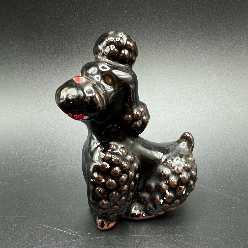 Redware Japan ceramic poodle MCM